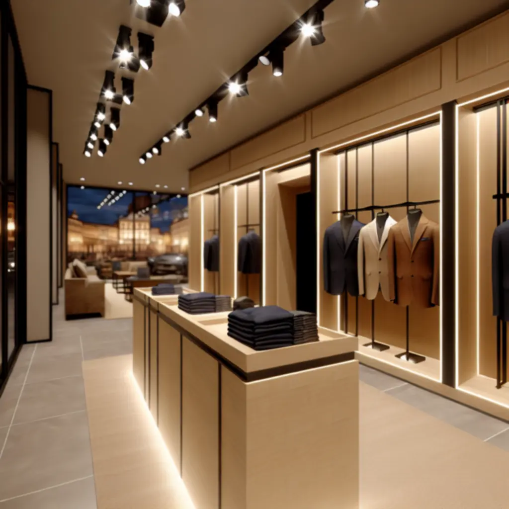 Elegancki butik męski UrbanStyleMotion w nowoczesnej warszawskiej kamienicy.