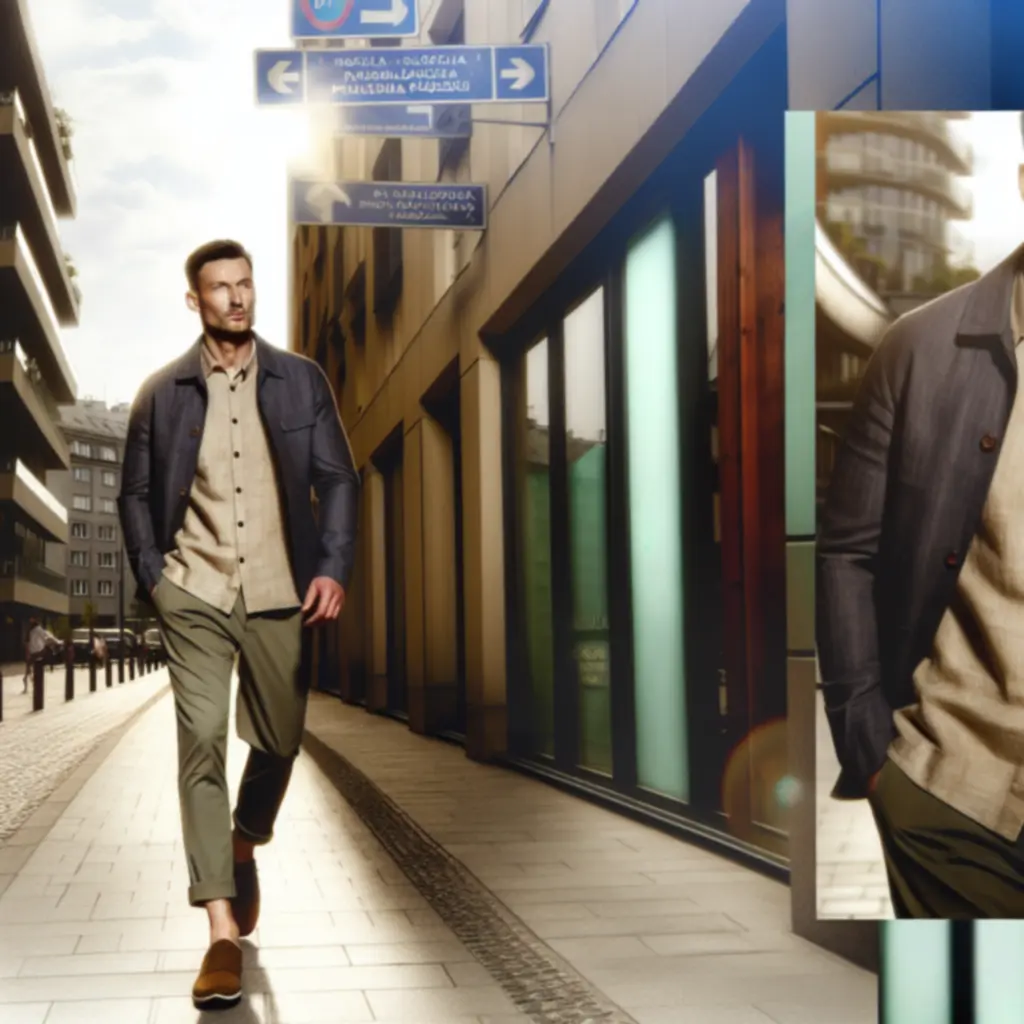 Męska stylizacja casual w miejskiej scenerii – UrbanStyleMotion
