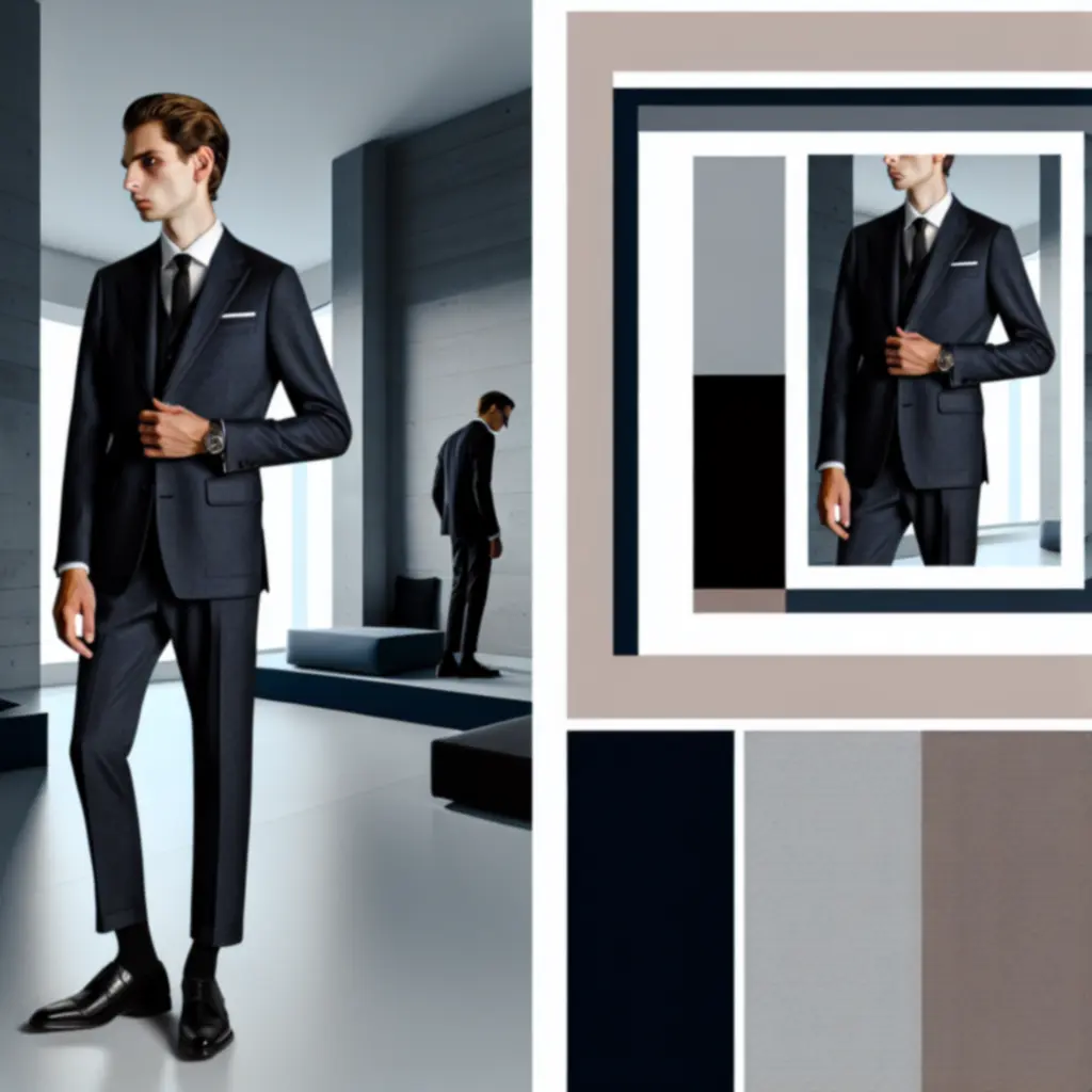 Elegancki mężczyzna w garniturze w miejskiej scenerii