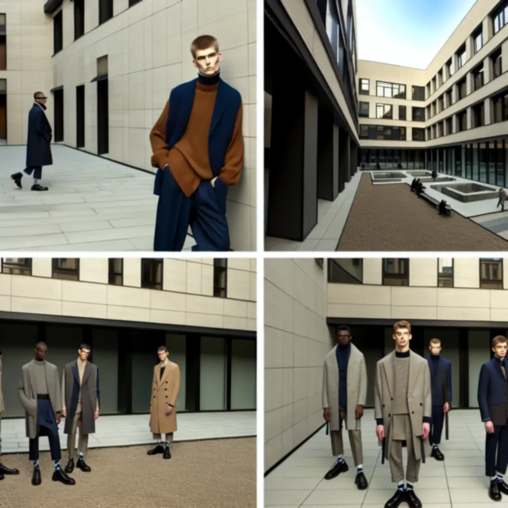 Model prezentujący sezonową kolekcję UrbanStyleMotion w miejskiej scenerii