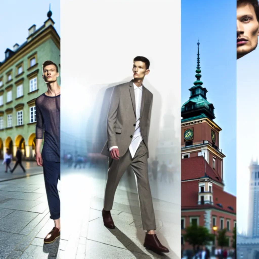 Męskie stylizacje w miejskich plenerach Warszawy