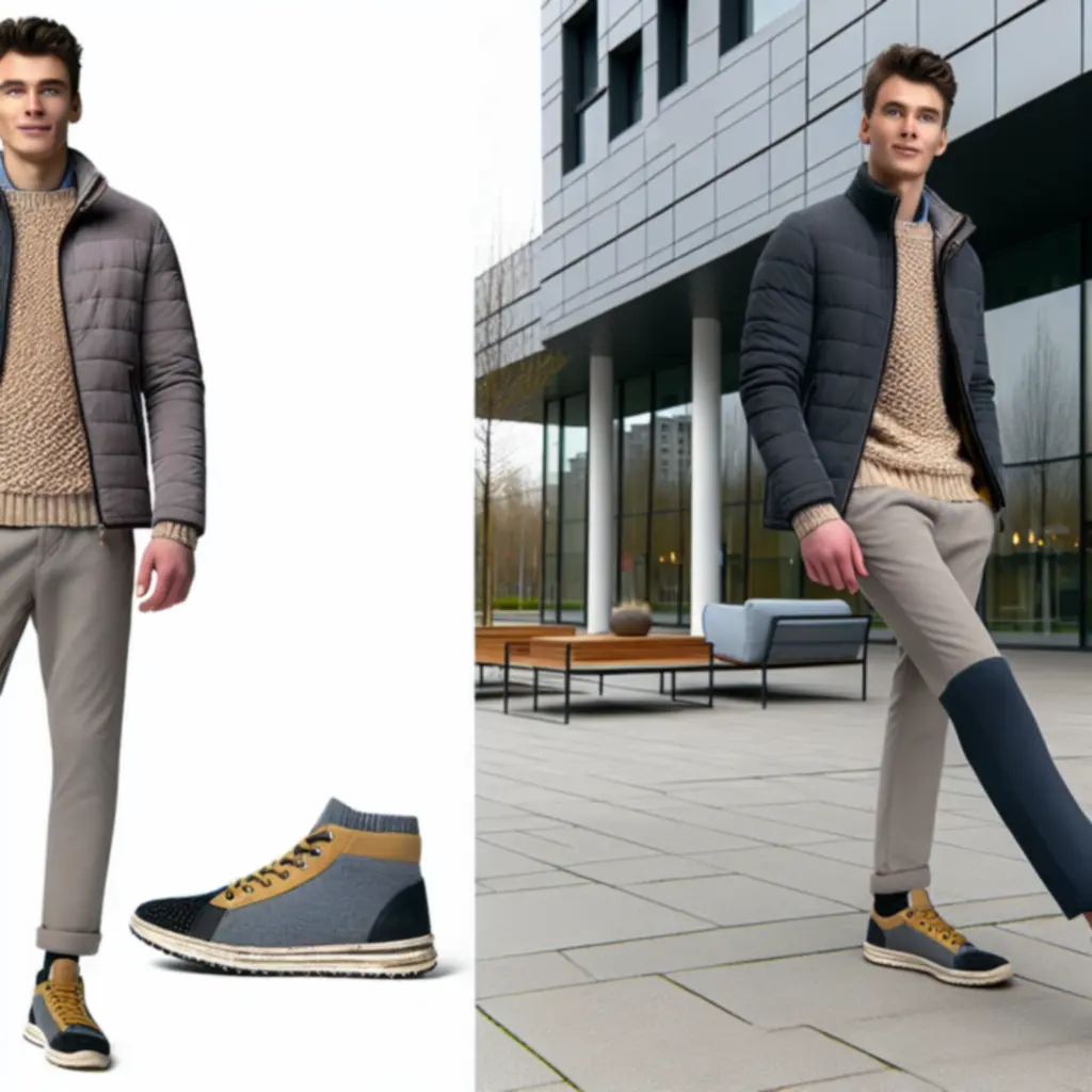 Casualowa sezonowa stylizacja męska UrbanStyleMotion